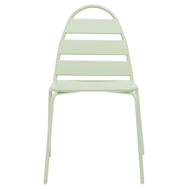 Chaise de jardin Fun m&eacute;tal vert 58x45xH82cm