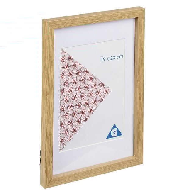 Cadre photo bois clair 21x30cm pour photo 15x20cm