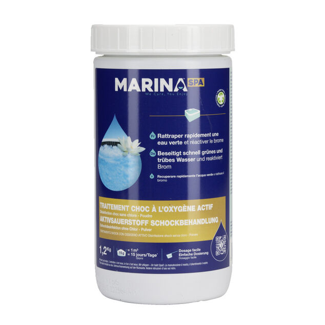 Choc oxyg&egrave;ne actif sans chlore poudre pour spa 1,2kg