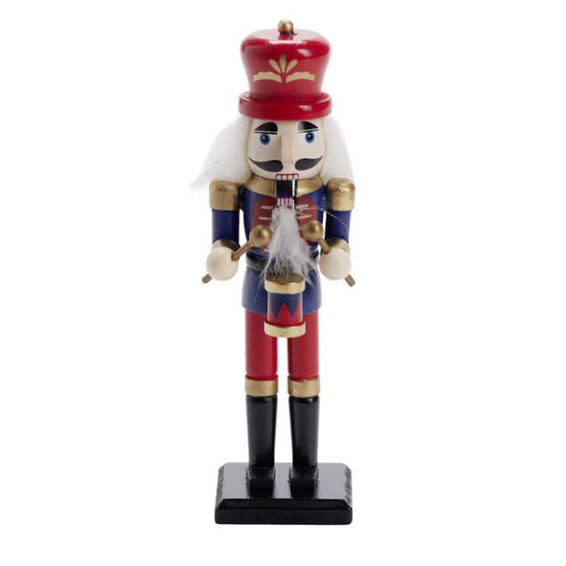 Figurine Casse-Noisette No&euml;l en bois &agrave; poser 6x5xH18cm (3 mod&egrave;les)