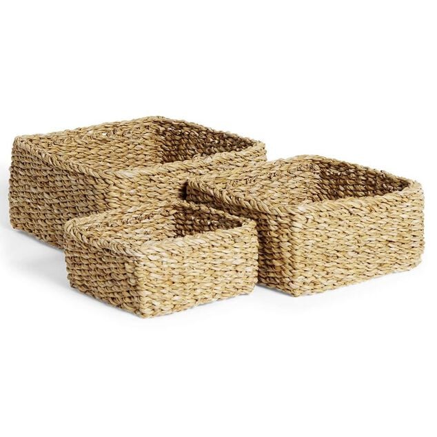 Pani&egrave;re osier carr&eacute;e petit mod&egrave;le 18x18xH8cm