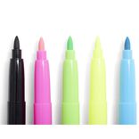 Lot de 5 marqueurs textile 5 couleurs