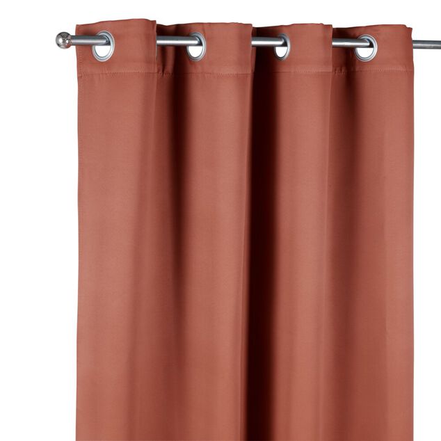 Rideau occultant porte terracotta 135x240cm