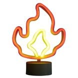 Néon LED à poser forme flamme 17x23,5cm