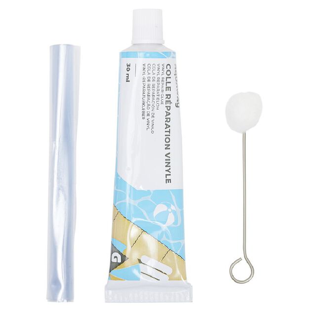 Kit r&eacute;paration piscine liner colle et patchs