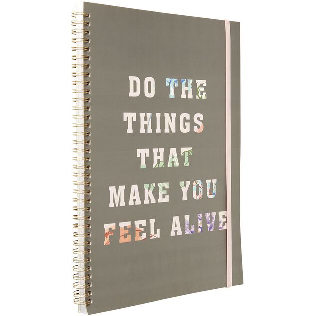 Cahier &agrave; spirales message A4 160 pages