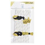 Paille th&egrave;me nuit x10