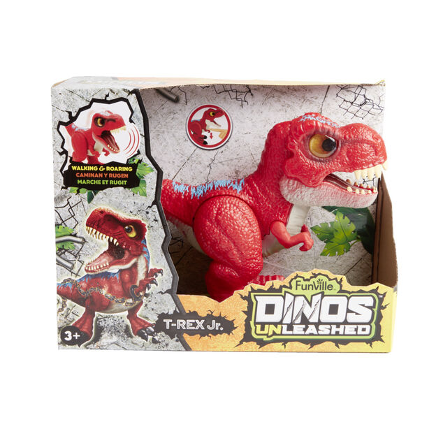 Figurine dinosaure b&eacute;b&eacute; marche et rugit - 3 mod&egrave;les