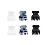 Lot de 6 mini pinces crabes à cheveux