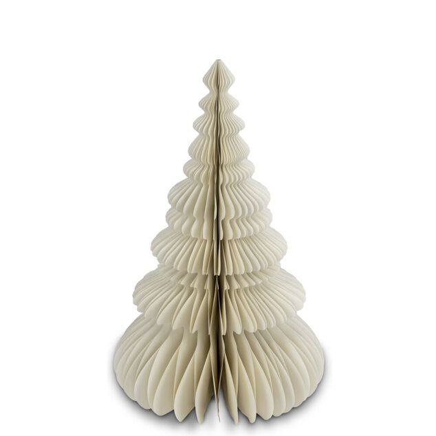 Sapin de Noël à poser ou suspendre en papier Ø40xH64cm (2 modèles)