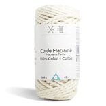 Pelote ficelle pour macram&eacute; coton beige