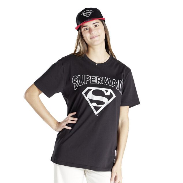 T-shirt Superman coton noir
