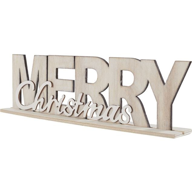 Décoration lettres Merry Christmas à poser
