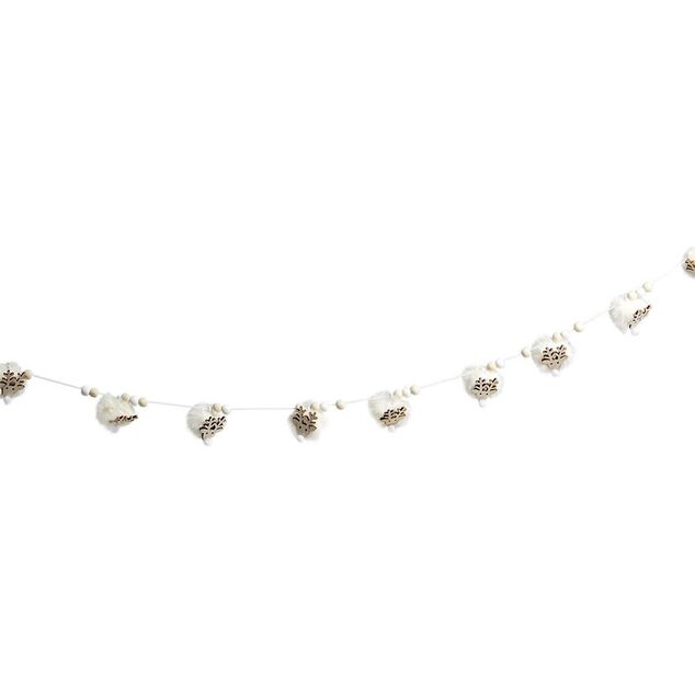 Guirlande Noël cerf blanc 1,8m