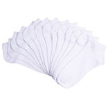 Lot 7 paires chaussettes tige basse coton et polyester - 3 coloris