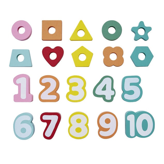 Jeu de calcul type Montessori en bois certifi&eacute; FSC&reg;