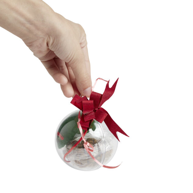 Friandises pour chat dans boule de No&euml;l &Oslash;10cm