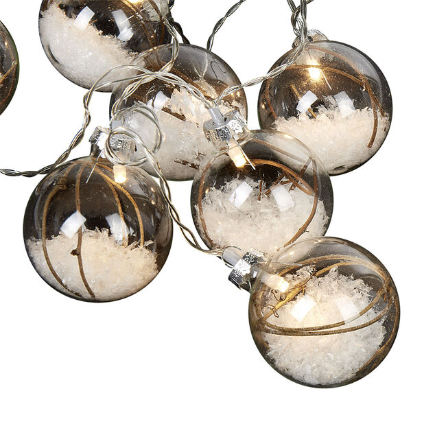 Guirlande lumineuse boules fantaisie intérieur 8 LED