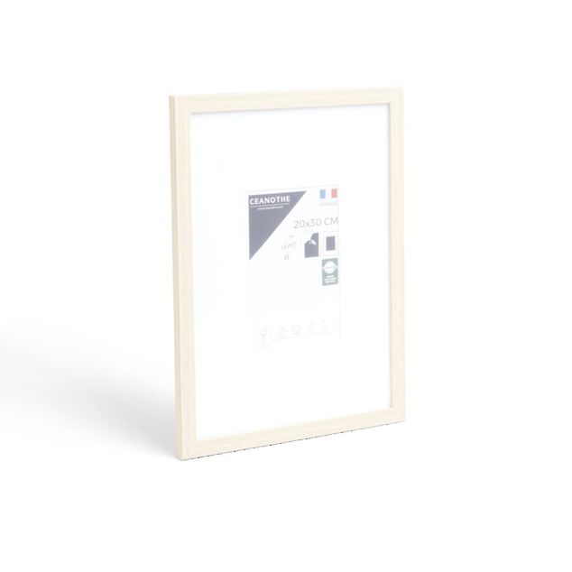Cadre photo bois clair 23,5x32,2cm pour photo 20x30cm