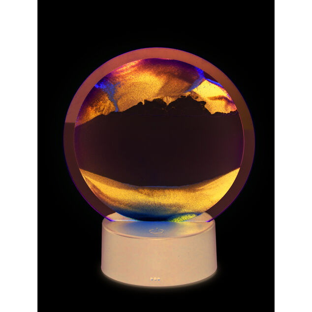 Cadre sable mouvant à poser LED lumineux USB H19cm - 4 modèles