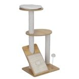 Arbre &agrave; chat 2 niveaux avec griffoirs 40x30xH80cm