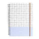 Carnet spirale A4 avec &eacute;lastique 21x29cm couverture quadrill&eacute;e 200 pages