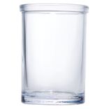 Gobelet en verre transparent bleu &Oslash;7,5xH10,5cm