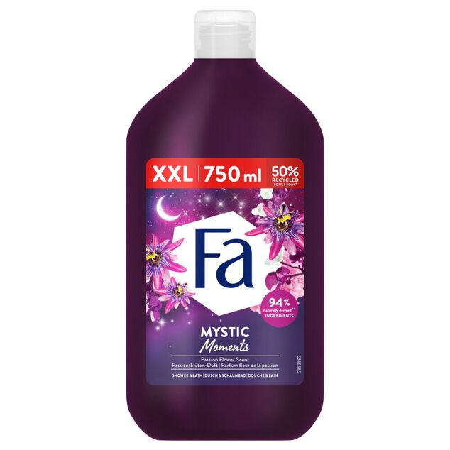 Gel douche et bain Fa Mystic Moments 750ml fleur de la passion