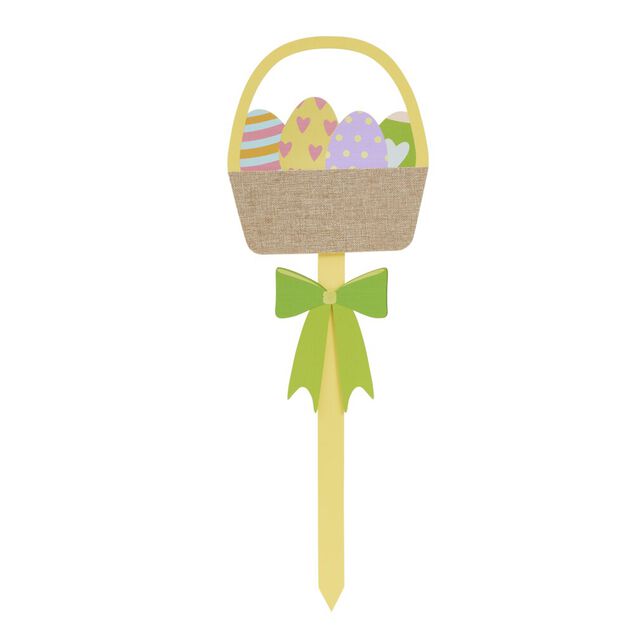 D&eacute;coration &agrave; planter pique motif printanier H71cm (3 mod&egrave;les)