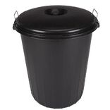 Poubelle de jardin noir 70 L