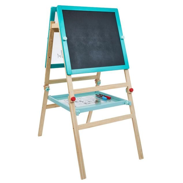 Tableau double face noir transparent en bois certifi&eacute; FSC&reg;