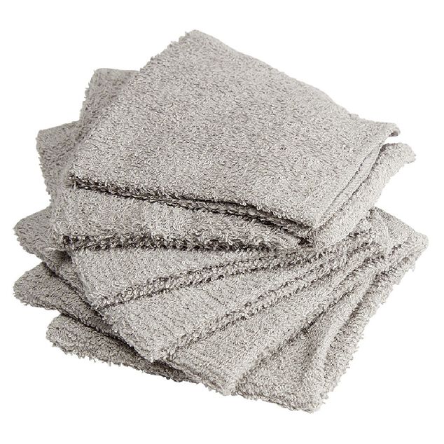 Lot de 4 serviettes pour invit&eacute;s en coton - 6 coloris