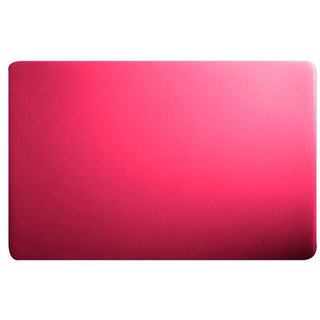 Set de table rectangulaire plastique rouge uni