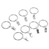 Anneau à pince gris chromé x8