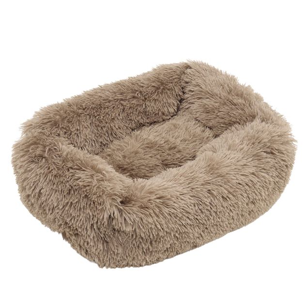 Couchage pour animal polyester et coton L60X45XH20 cm taupe