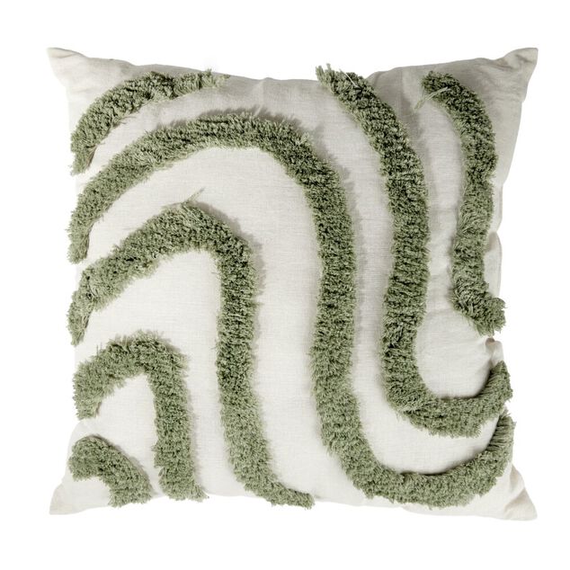 Coussin carr&eacute; tuft&eacute; relief color&eacute; 45x45cm (4 mod&egrave;les)