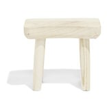 Tabouret bois naturel L27x17xH24cm