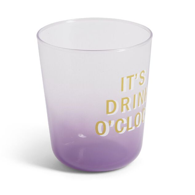 Verre color&eacute; avec message 315ml