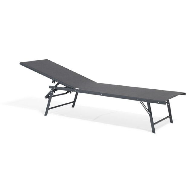 Bain de soleil transat Dream 5 positions gris 181x55xH33/90.5cm