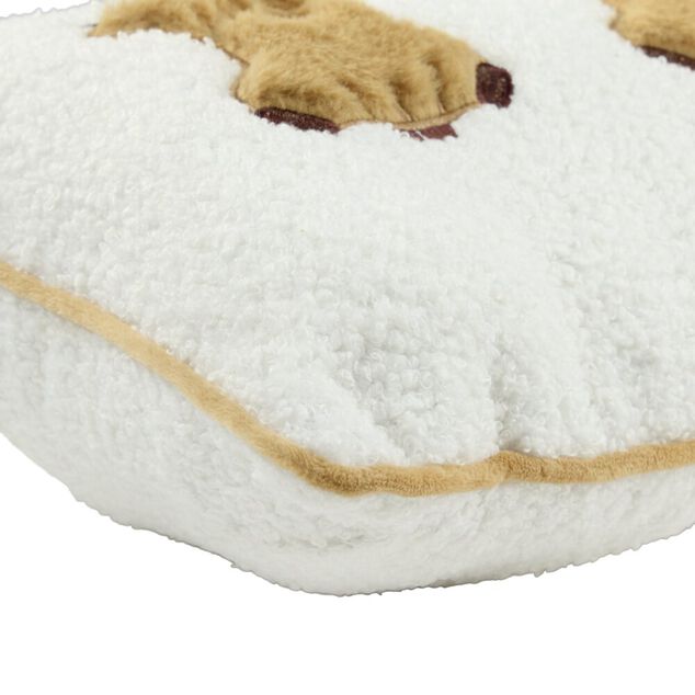 Coussin rectangulaire vache Highland fausse fourrure 50x30cm