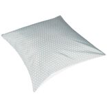 Taie d'oreiller carrée gris blanc imprimé croix x2