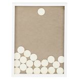 Livre d'or cadre message 50 pi&egrave;ces 30x40cm