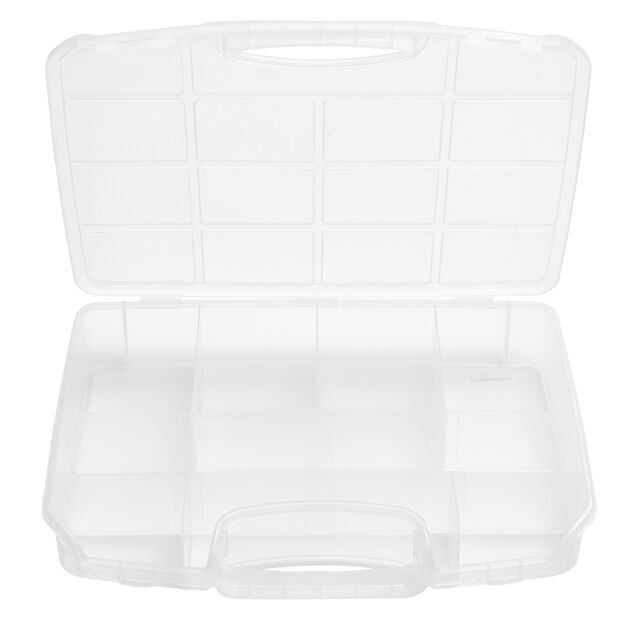 Bo&icirc;te de rangement plastique 9 compartiments 28,5x36cm