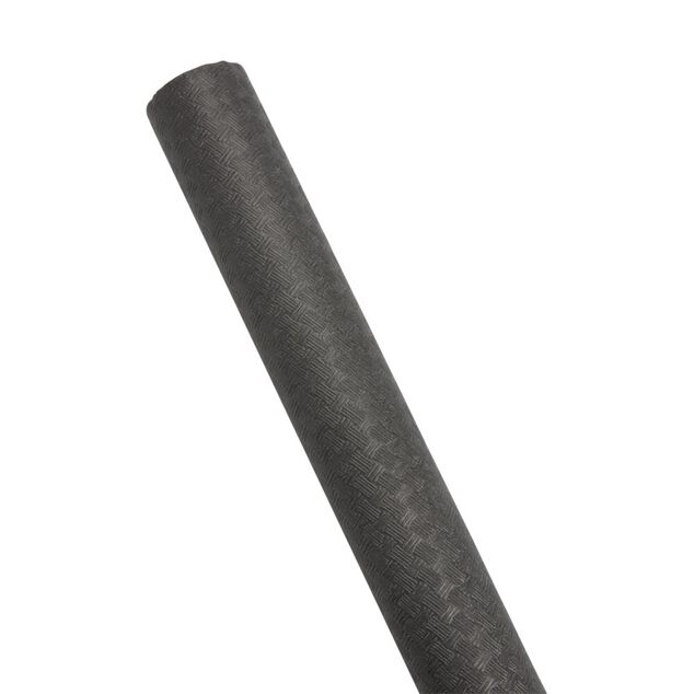 Nappe papier gaufré noir 1,2xL6m