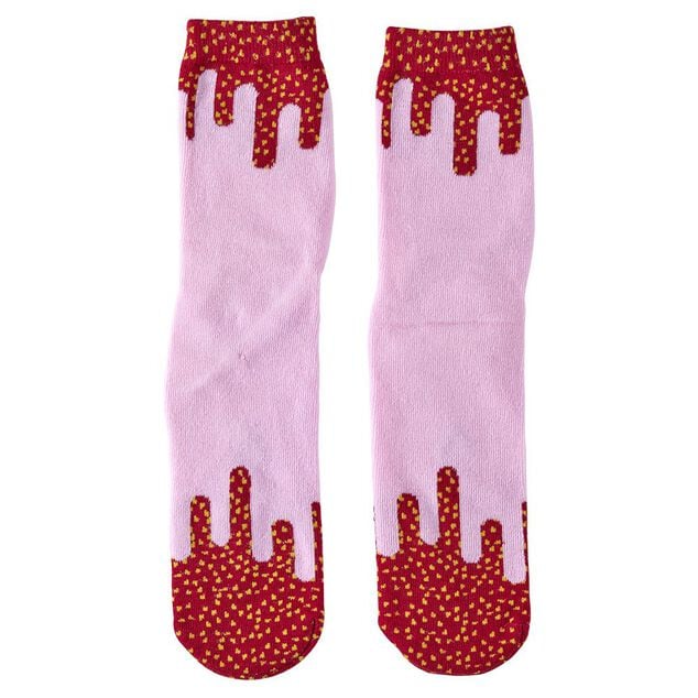Chaussette fantaisie rouge