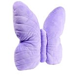 Coussin forme papillon 30x37cm (2 mod&egrave;les violet ou vert)