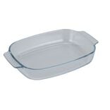 Plat &agrave; four rectangulaire x2 verre transparent 2L et 2,7L