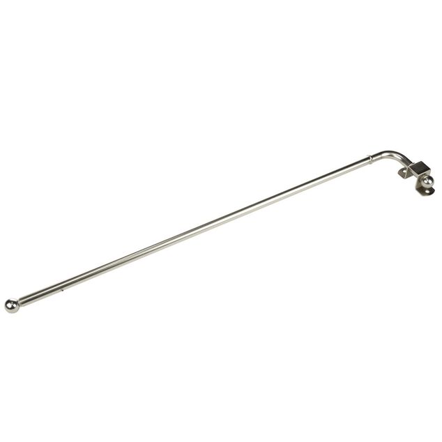 Tringle pivotante extensible aluminium gris argent&eacute; L60-100cm