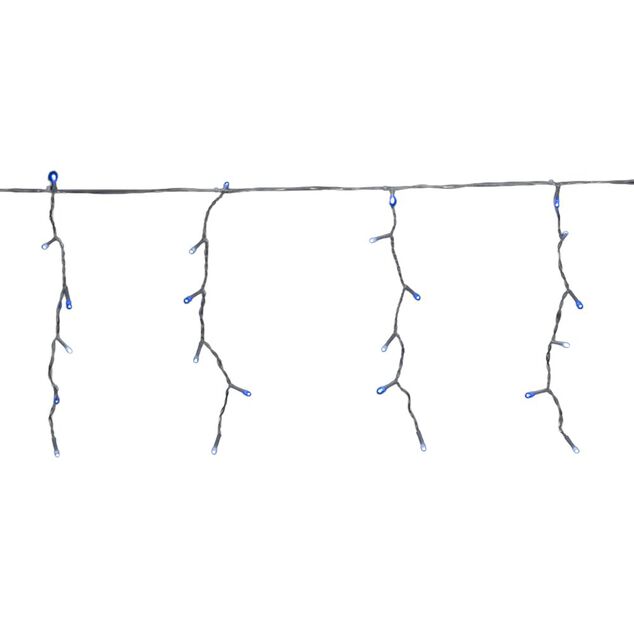 Guirlande de No&euml;l bordure de toit 190LED blanc froid et bleu L720cm