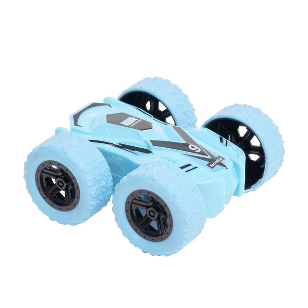 Véhicule à friction grosses roues en plastique 8x8xH3,8cm (4 modèles)